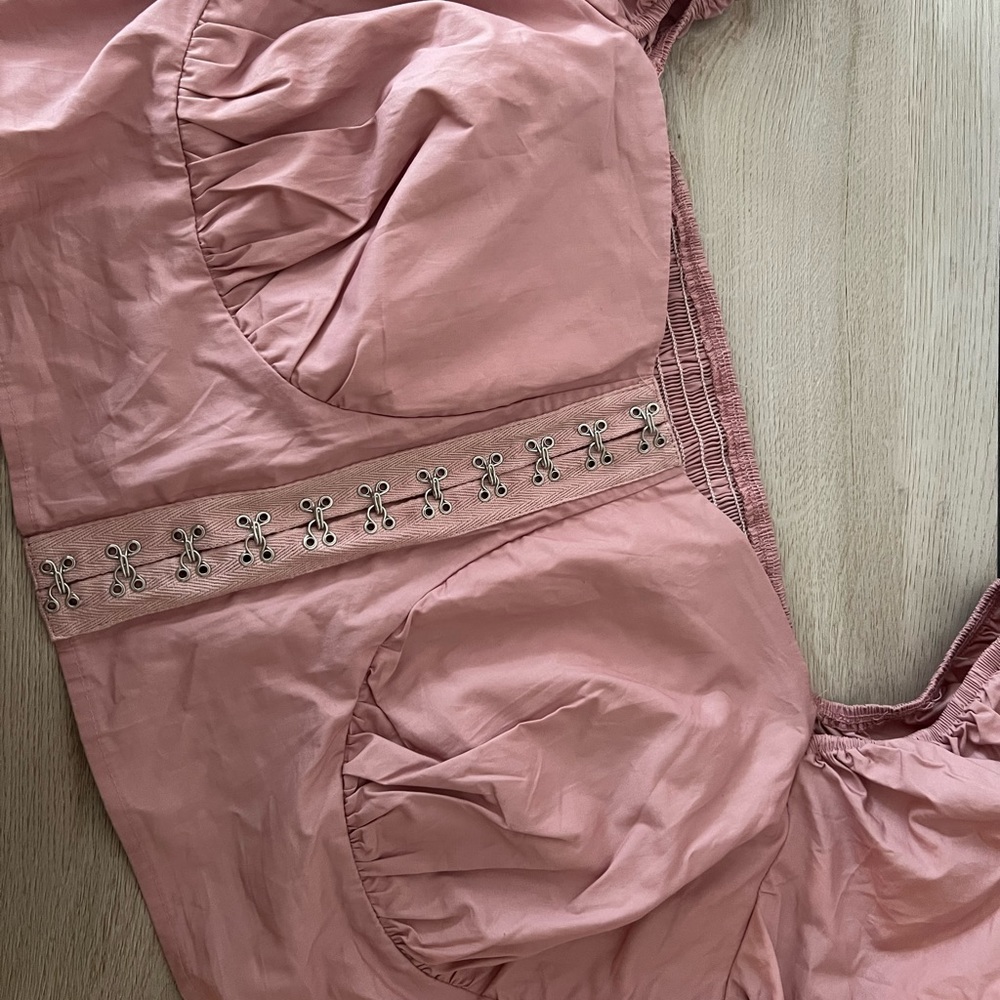 Pink crop top